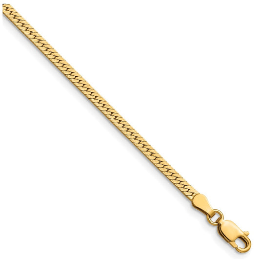 1/20 14K Gold Filled Herringbone w/Lobster Clasp Chain