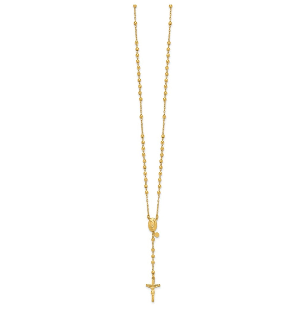 1/20 14K Gold Filled 3mm 17in Rosary Necklace