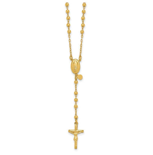 1/20 14K Gold Filled 3mm 17in Rosary Necklace