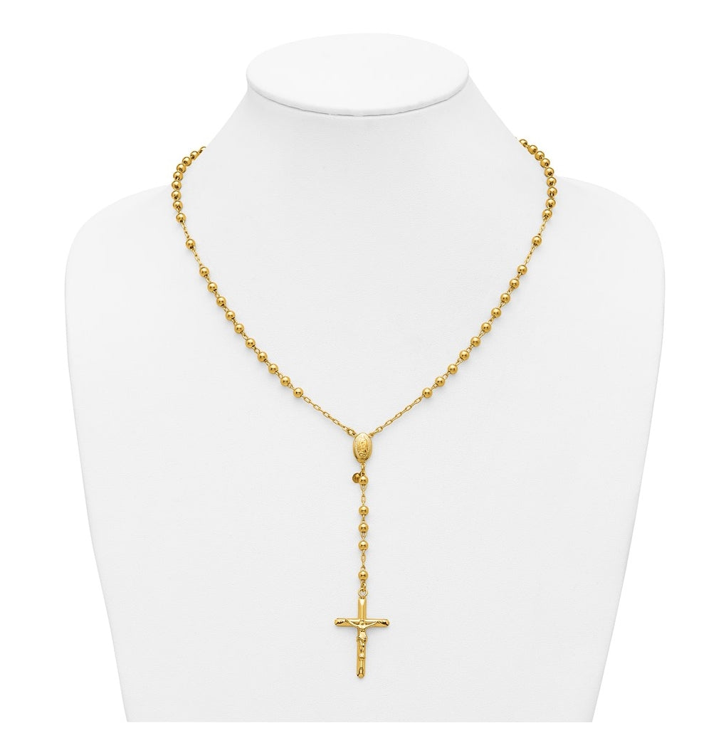 1/20 14K Gold Filled 4mm 20in Rosary Necklace