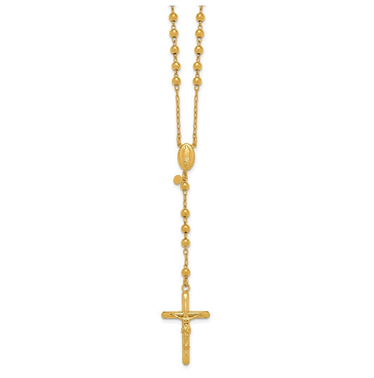 1/20 14K Gold Filled 4mm 20in Rosary Necklace