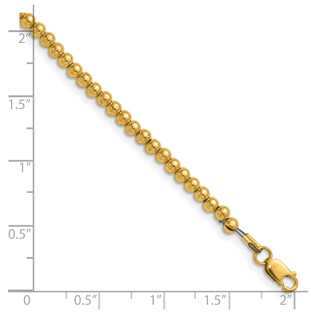 1/20 14K Gold Filled 3.0mm Beaded 16in with 2in ext. Necklace