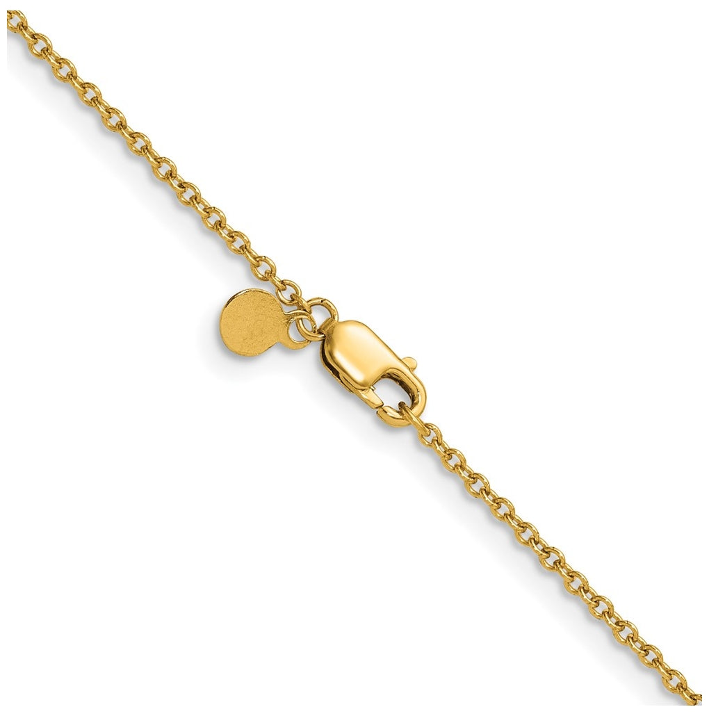1/20 14K Gold Filled Oval Cable w/Lobster Clasp Chain