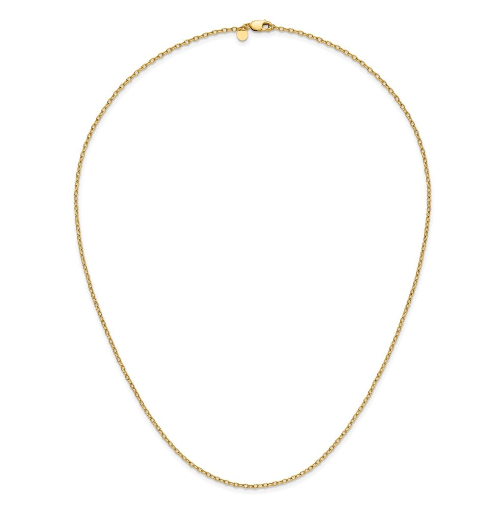 1/20 14K Gold Filled Oval Cable w/Lobster Clasp Chain