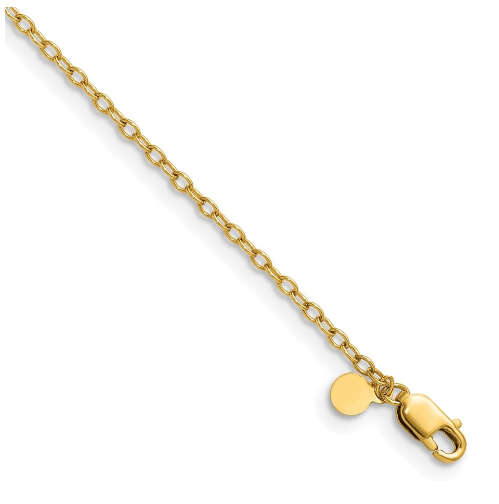 1/20 14K Gold Filled Oval Cable w/Lobster Clasp Chain