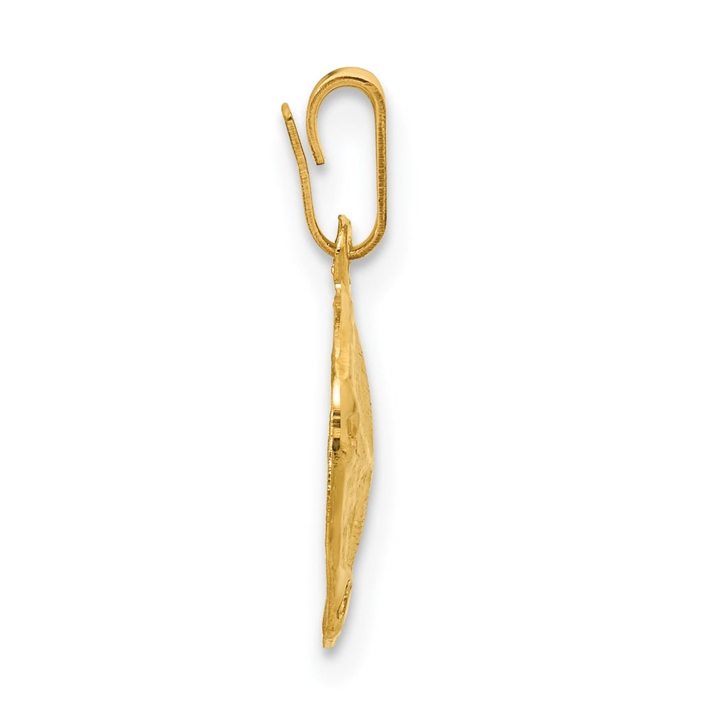 1/20 14K Gold Filled Textured Sand Dollar Pendant