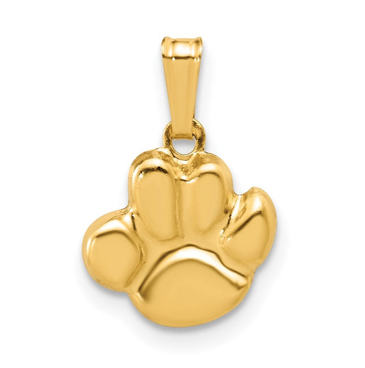 1/20 14K Gold Filled 10mm Pawprint Pendant