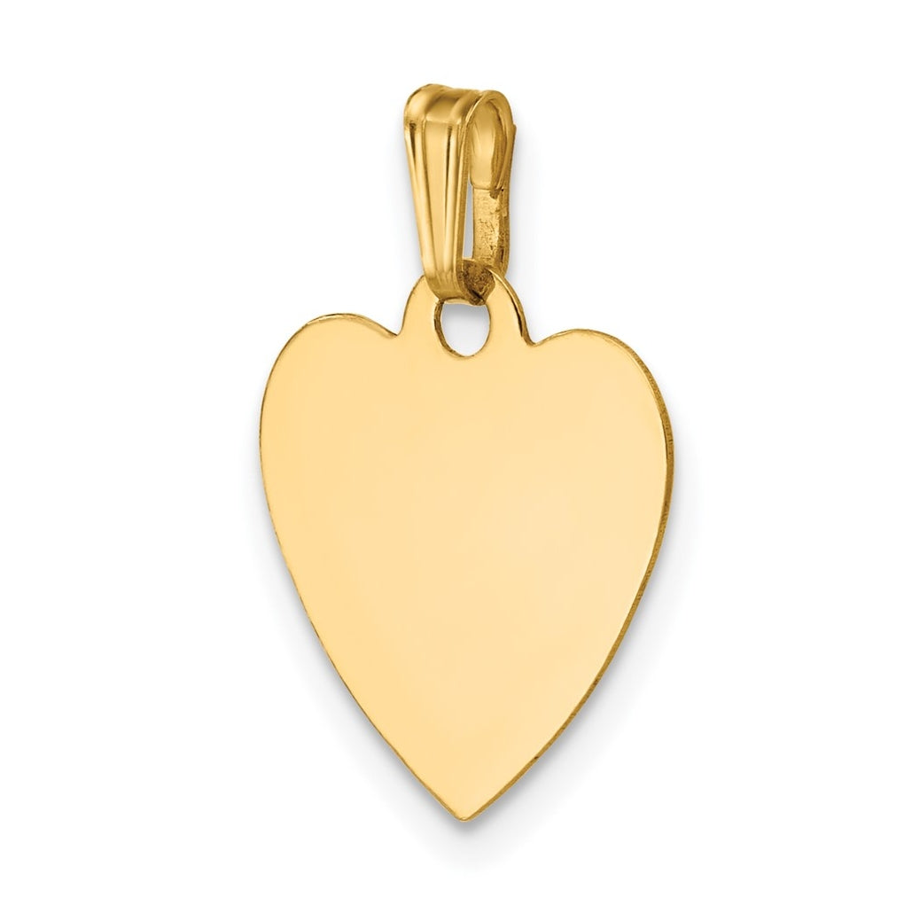 1/20 14K Gold Filled 13 x 14mm 0.3mm Thick Heart Disc Pendant