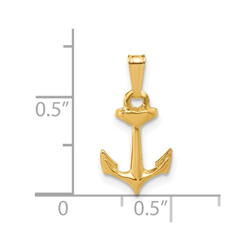 1/20 14K Gold Filled Anchor Pendant