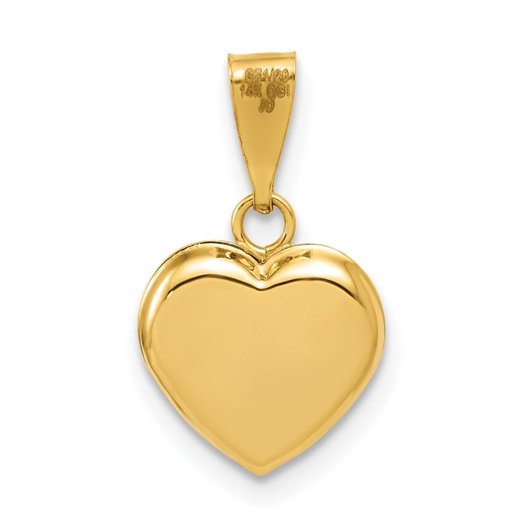 1/20 14K Gold Filled 10mm Heart Pendant