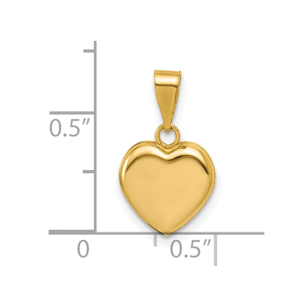 1/20 14K Gold Filled 10mm Heart Pendant