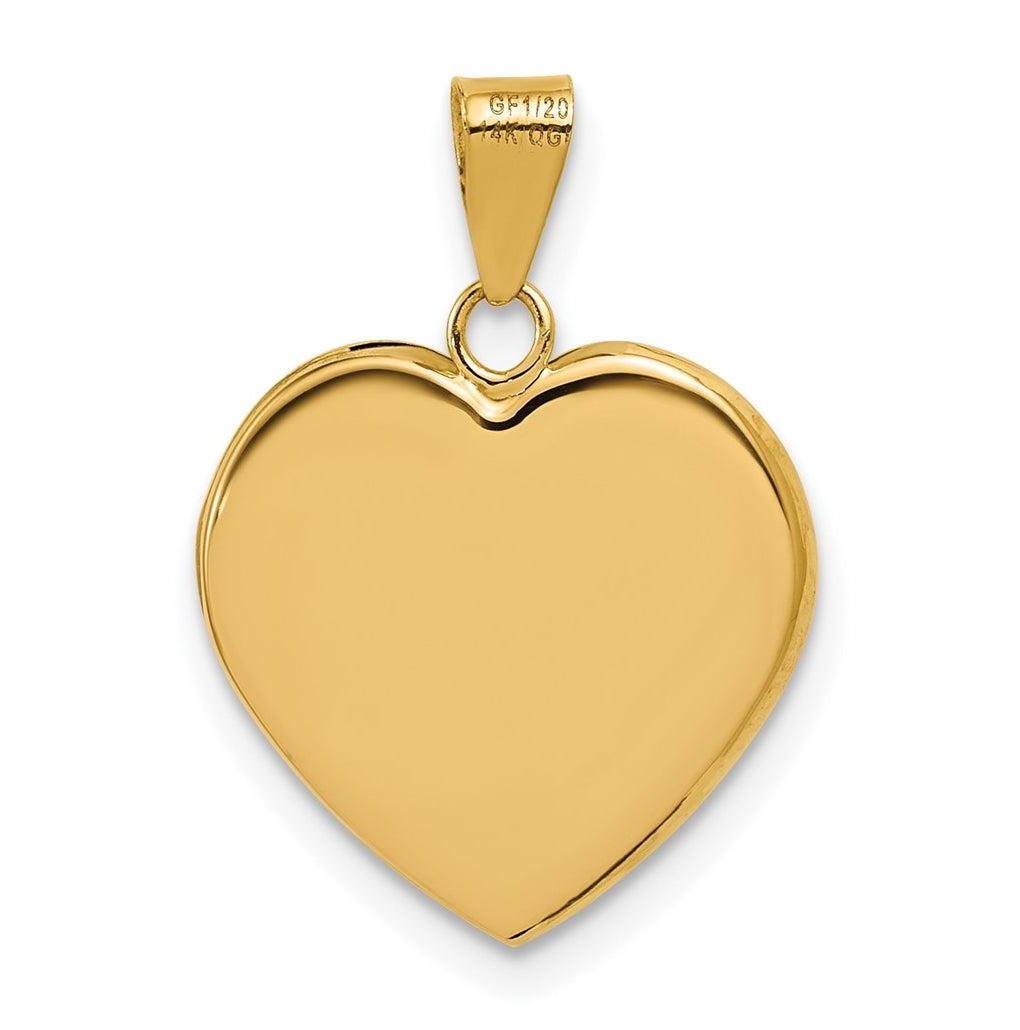 1/20 14K Gold Filled 14mm Heart Pendant