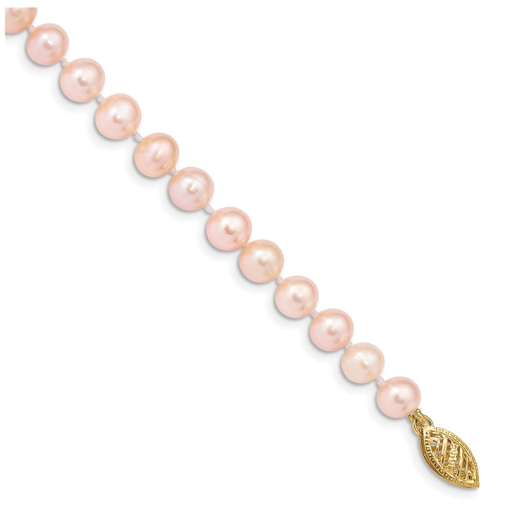 1/20 14K Gold Filled NearRound Freshwater Cultured Pearl Bracelet