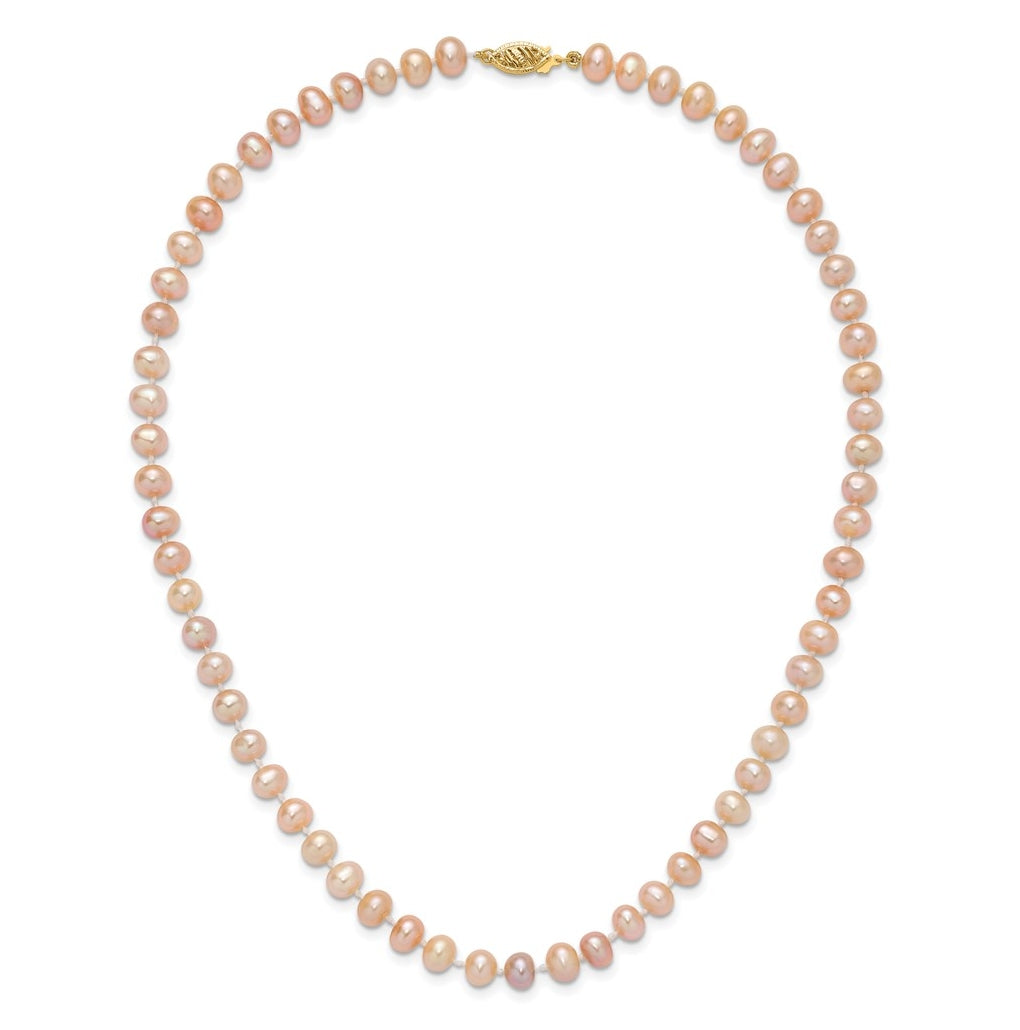 1/20 14K Gold Filled NearRound Freshwater Cultured Pearl Necklace