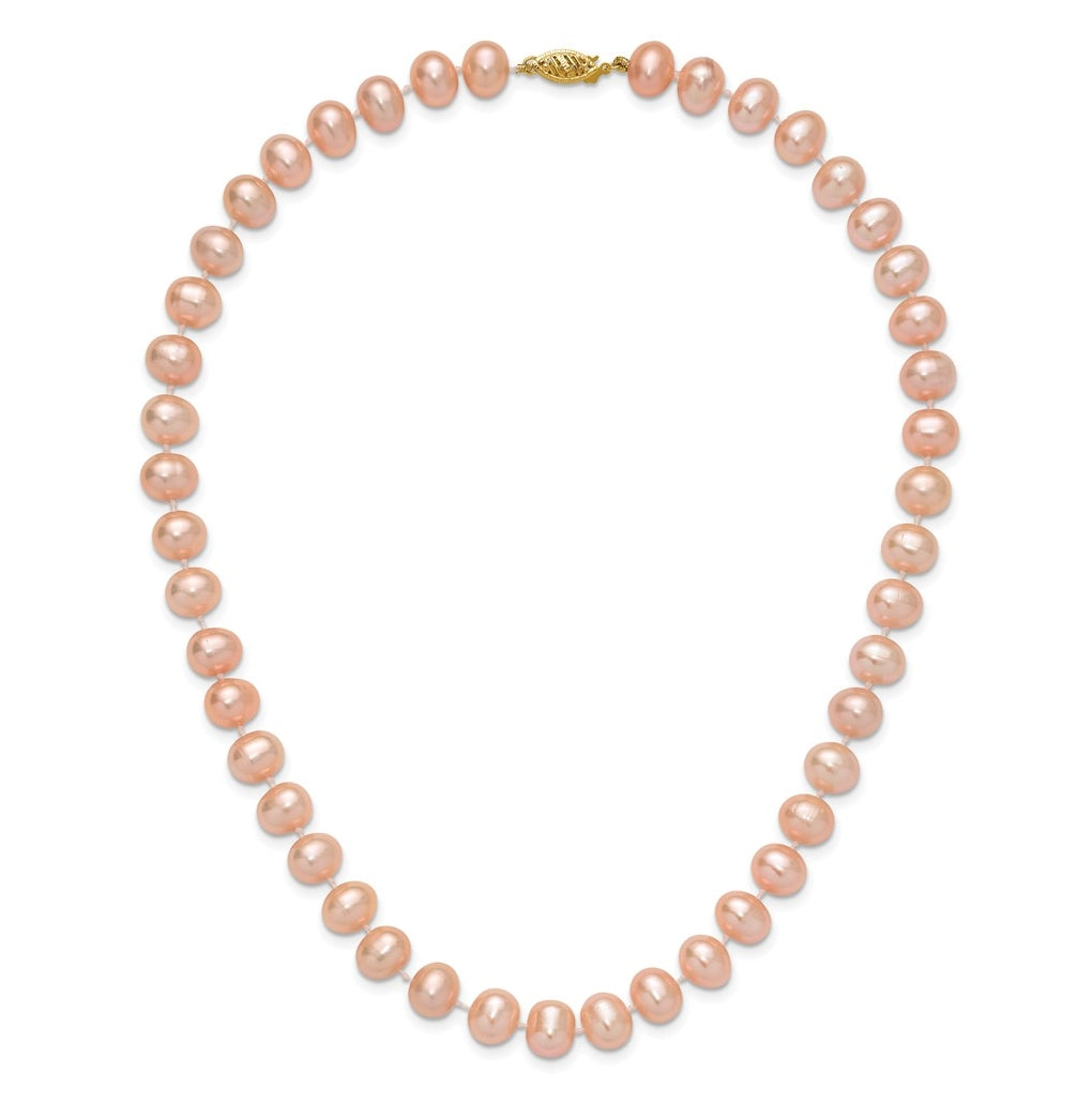 1/20 14K Gold Filled NearRound Freshwater Cultured Pearl Necklace