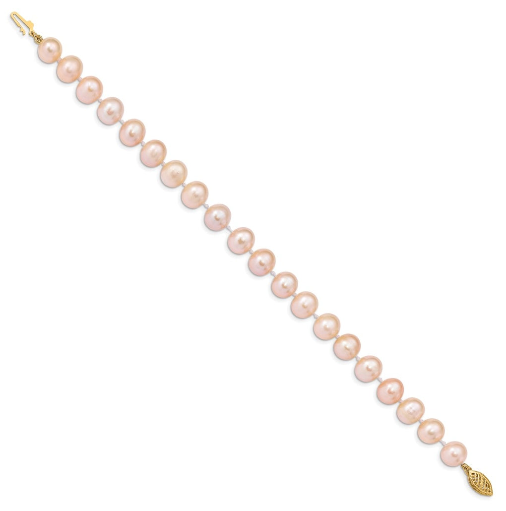 1/20 14K Gold Filled NearRound Freshwater Cultured Pearl Bracelet