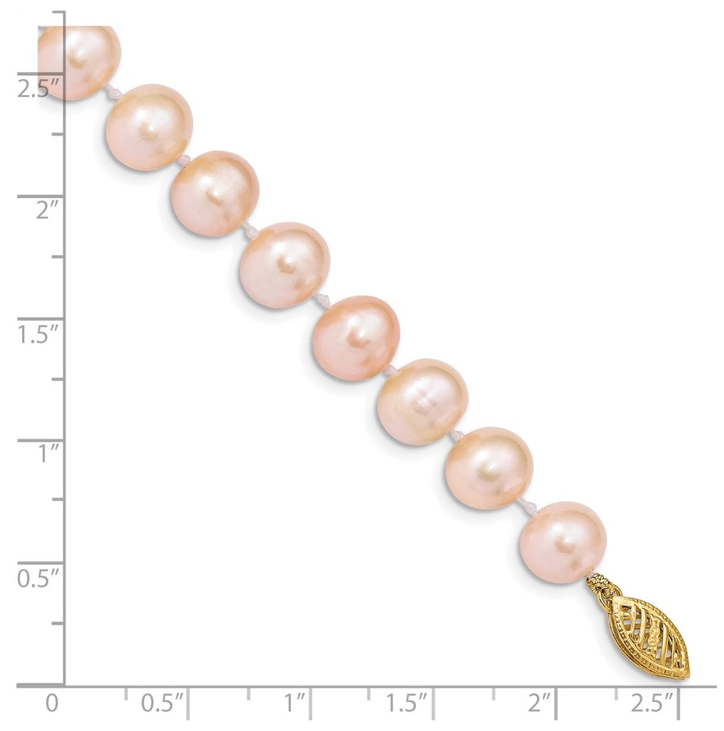 1/20 14K Gold Filled NearRound Freshwater Cultured Pearl Bracelet