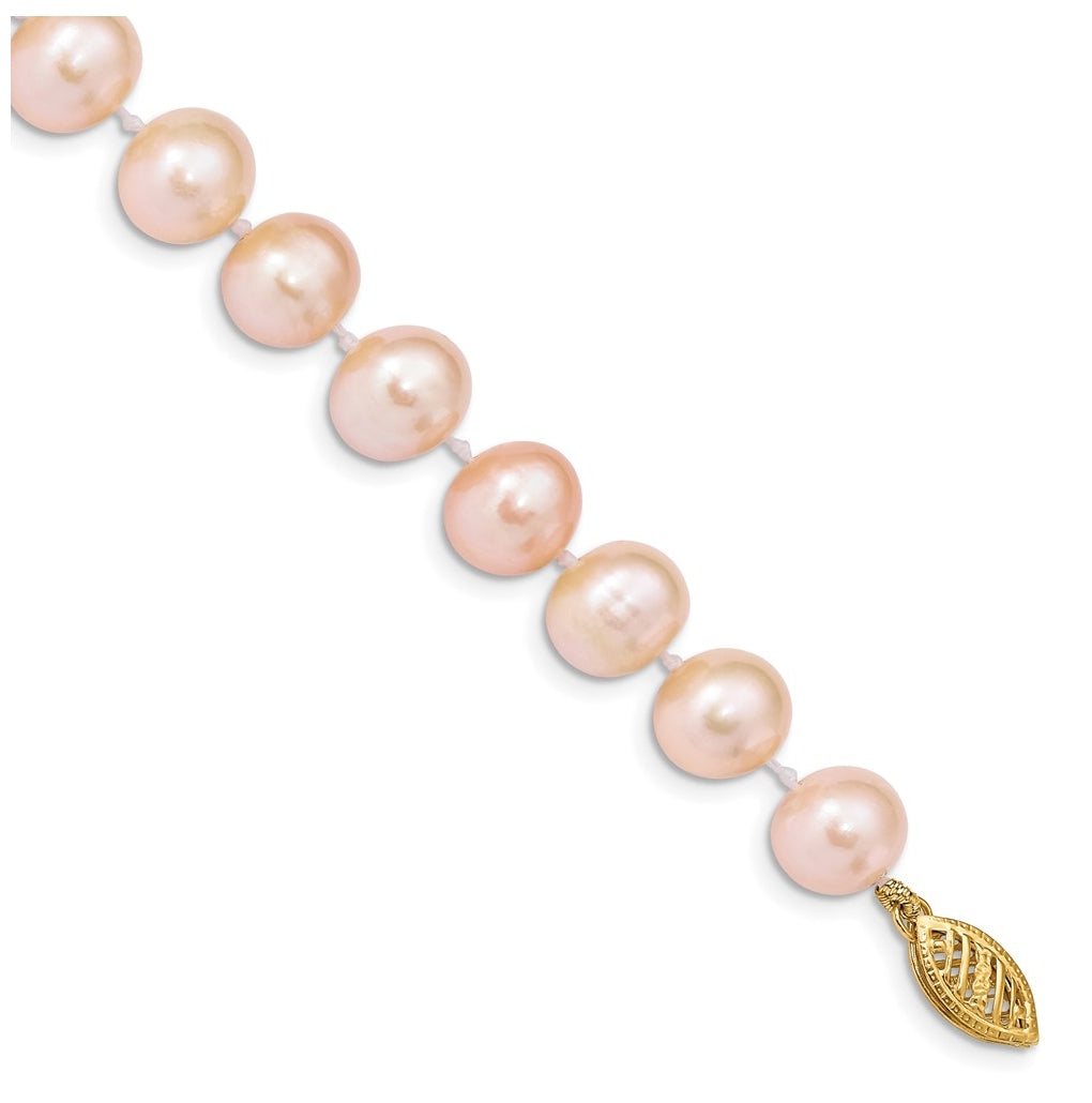1/20 14K Gold Filled NearRound Freshwater Cultured Pearl Bracelet