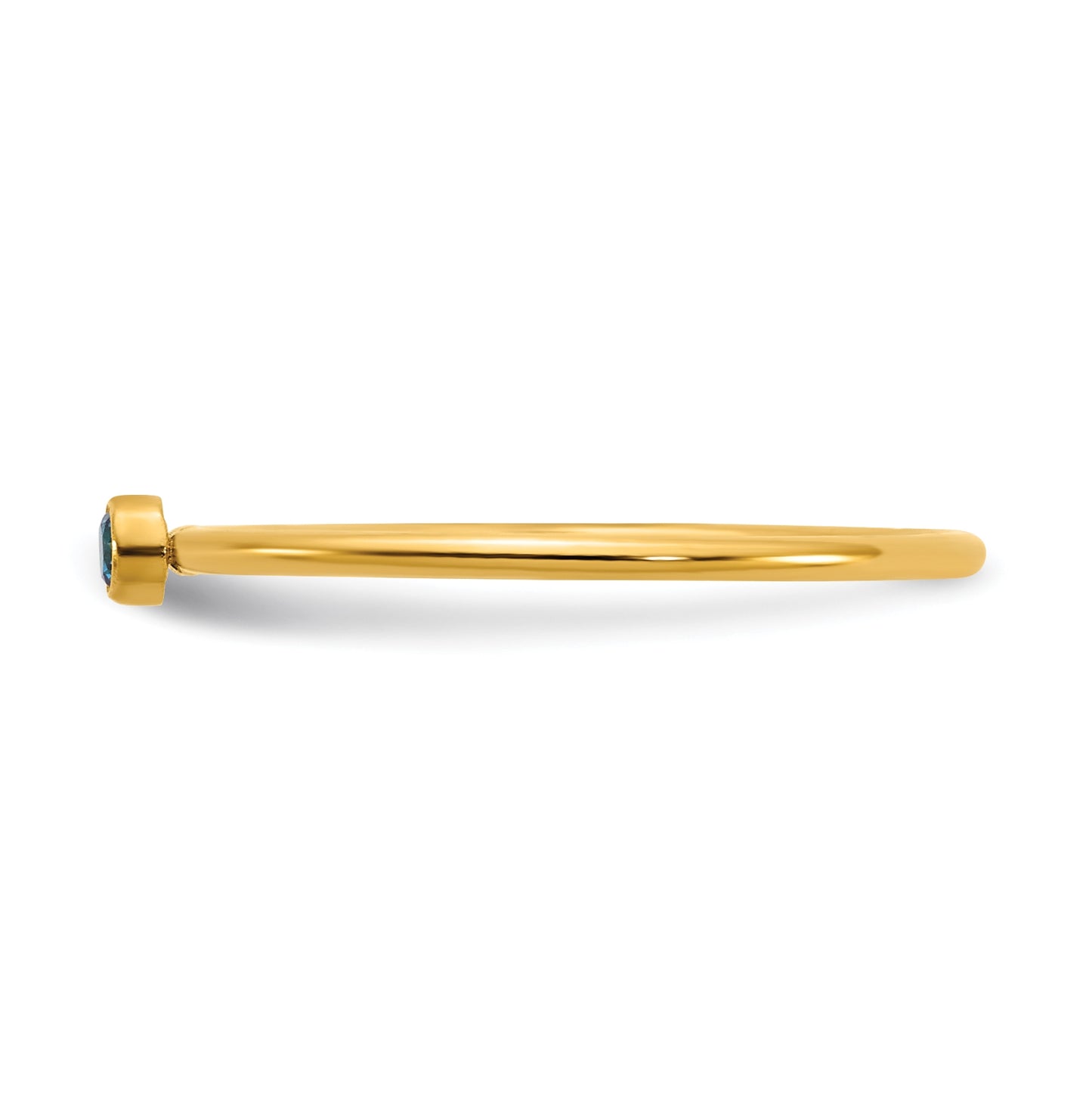 1/20 14K Gold Filled Bezel 1.0mm Stacking Ring