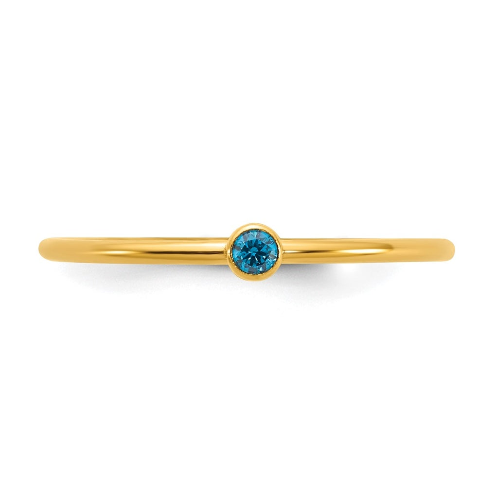 1/20 14K Gold Filled Bezel 1.0mm Stacking Ring