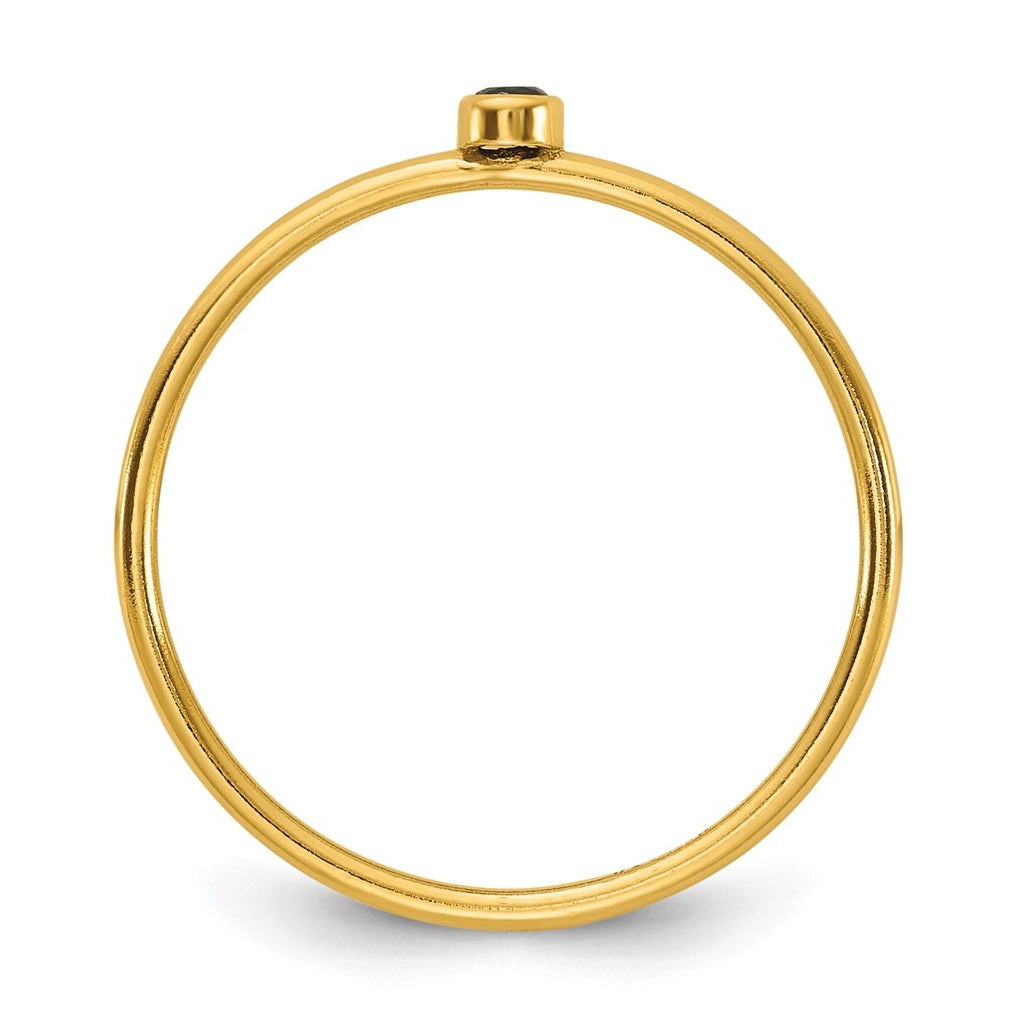 1/20 14K Gold Filled Bezel 1.0mm Stacking Ring