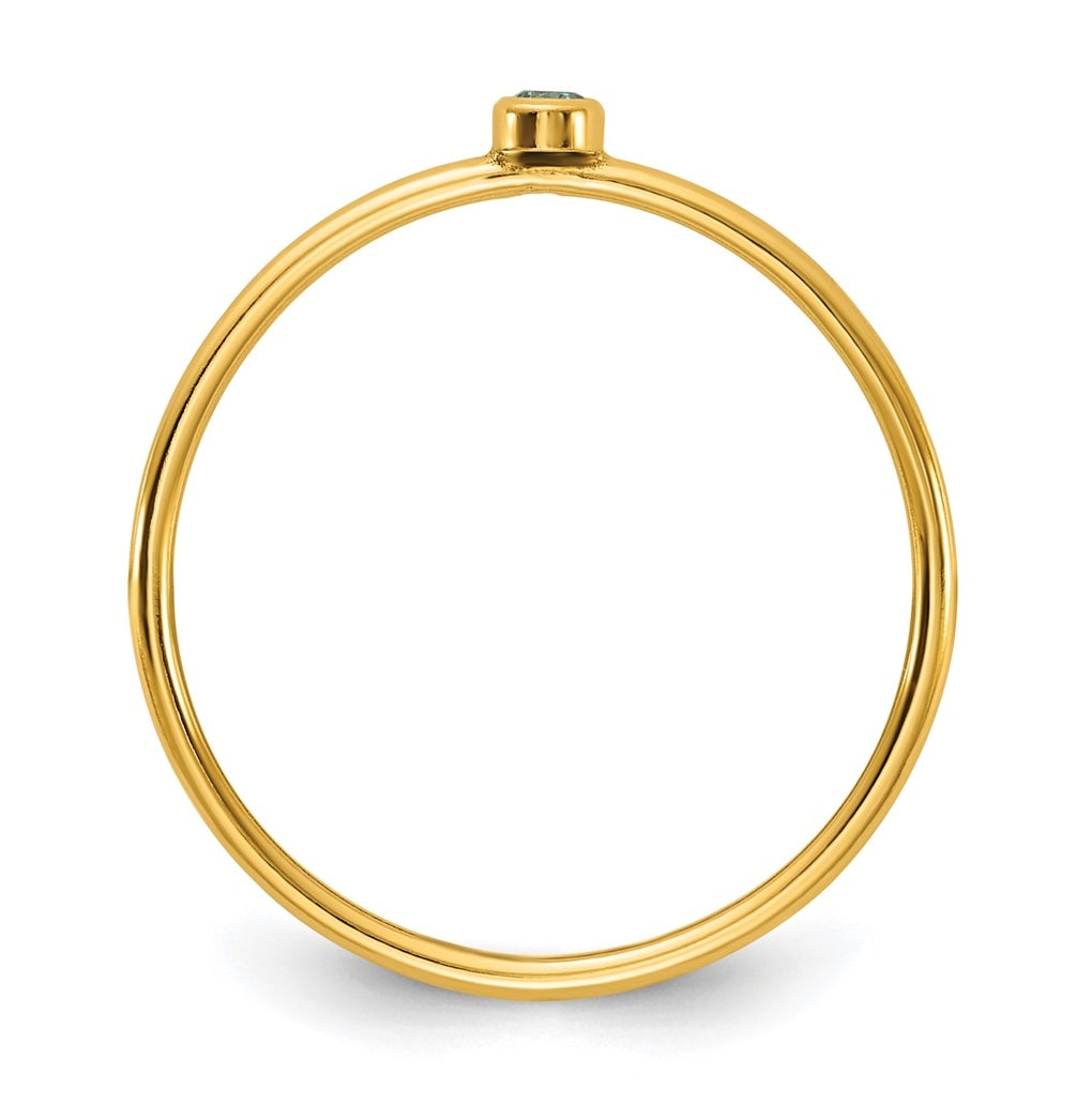 1/20 14K Gold Filled Bezel 1.0mm Stacking Ring