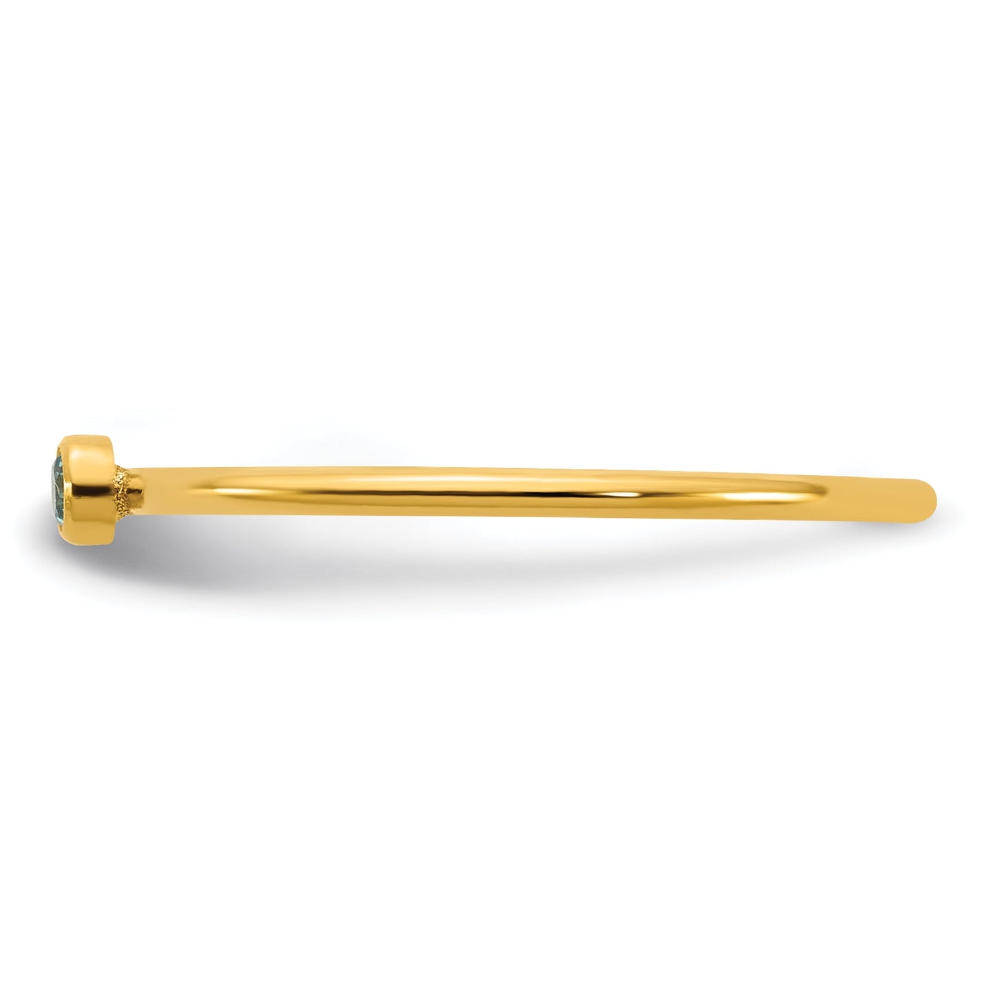 1/20 14K Gold Filled Bezel 1.0mm Stacking Ring