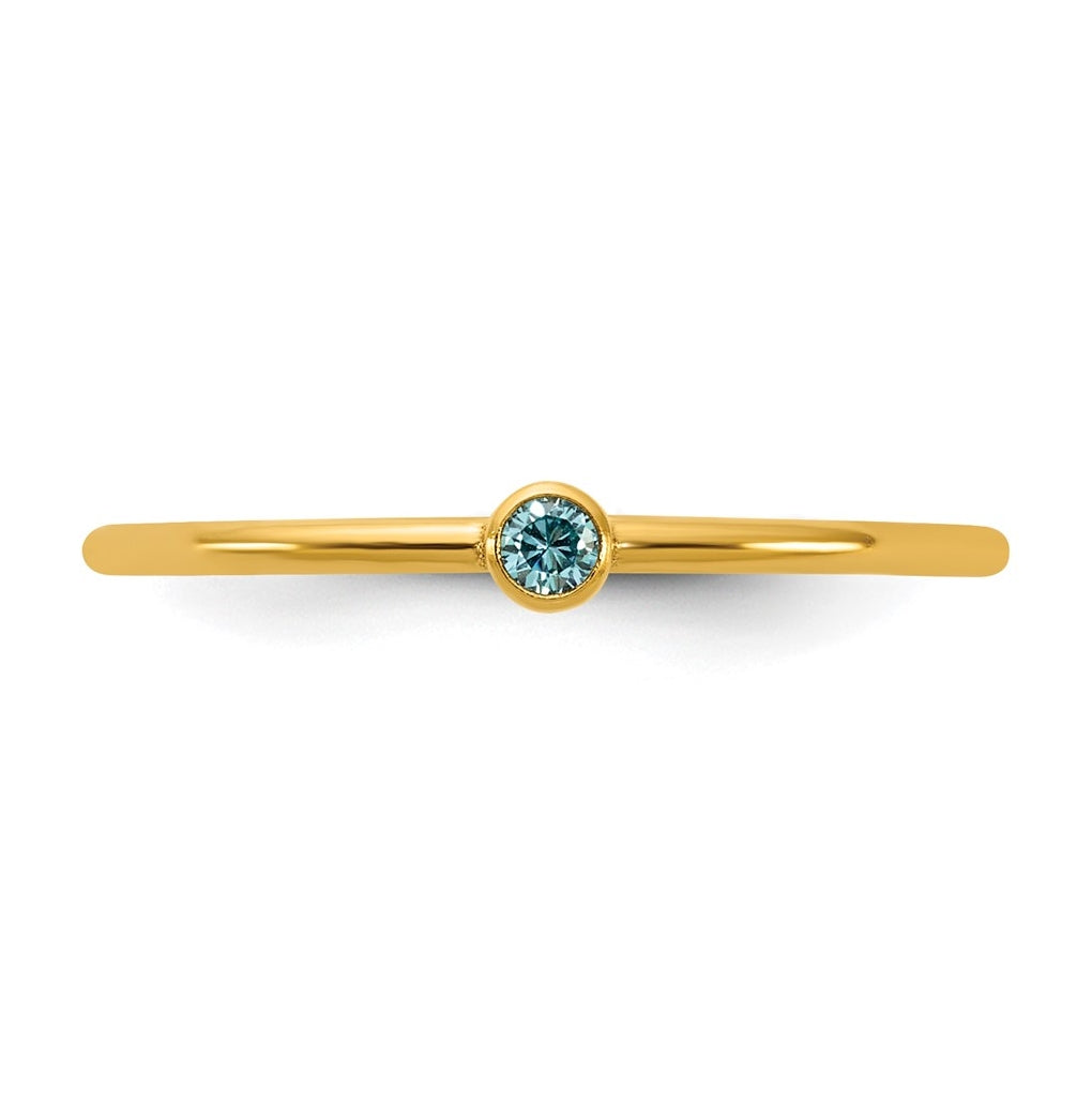 1/20 14K Gold Filled Bezel 1.0mm Stacking Ring