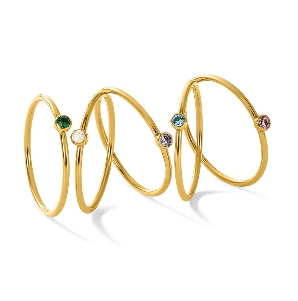 1/20 14K Gold Filled Bezel 1.0mm Stacking Ring