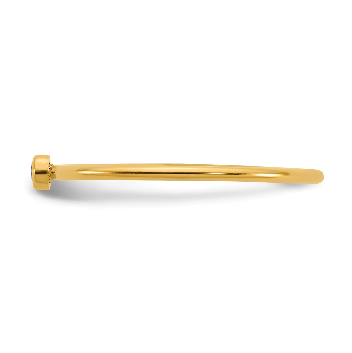 1/20 14K Gold Filled Bezel 1.0mm Stacking Ring