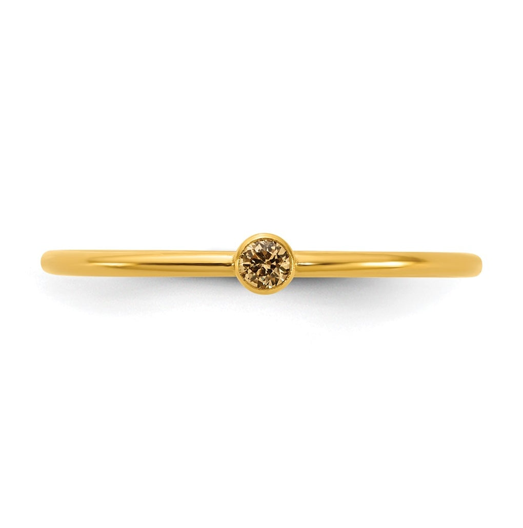 1/20 14K Gold Filled Bezel 1.0mm Stacking Ring