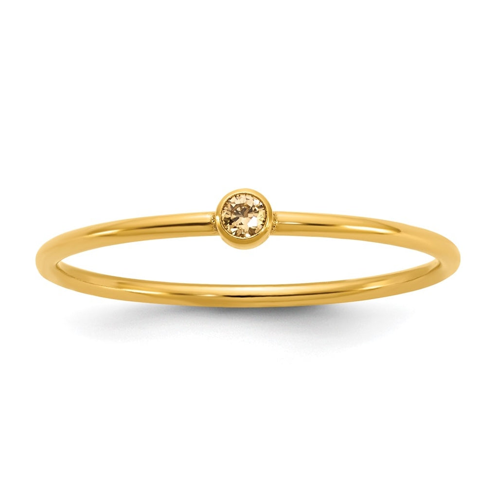 1/20 14K Gold Filled Bezel 1.0mm Stacking Ring