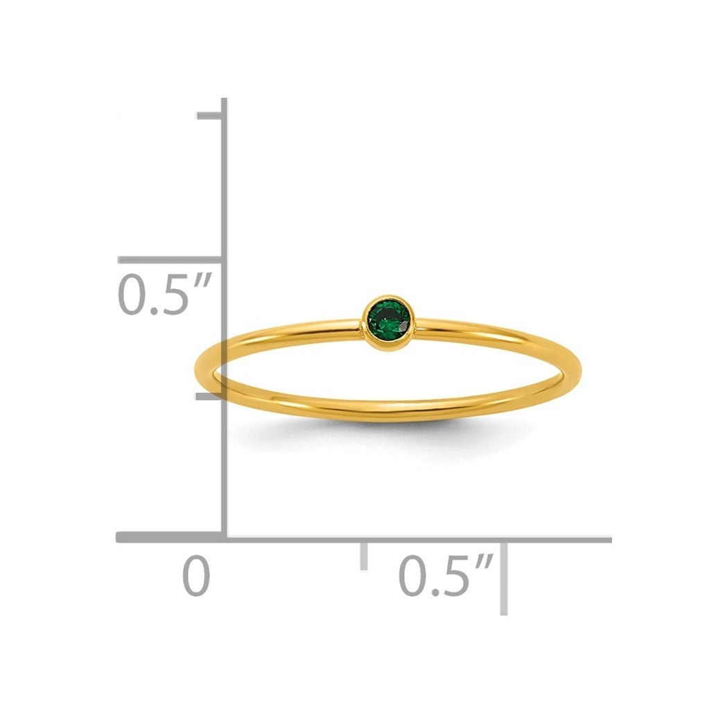 1/20 14K Gold Filled Bezel 1.0mm Stacking Ring