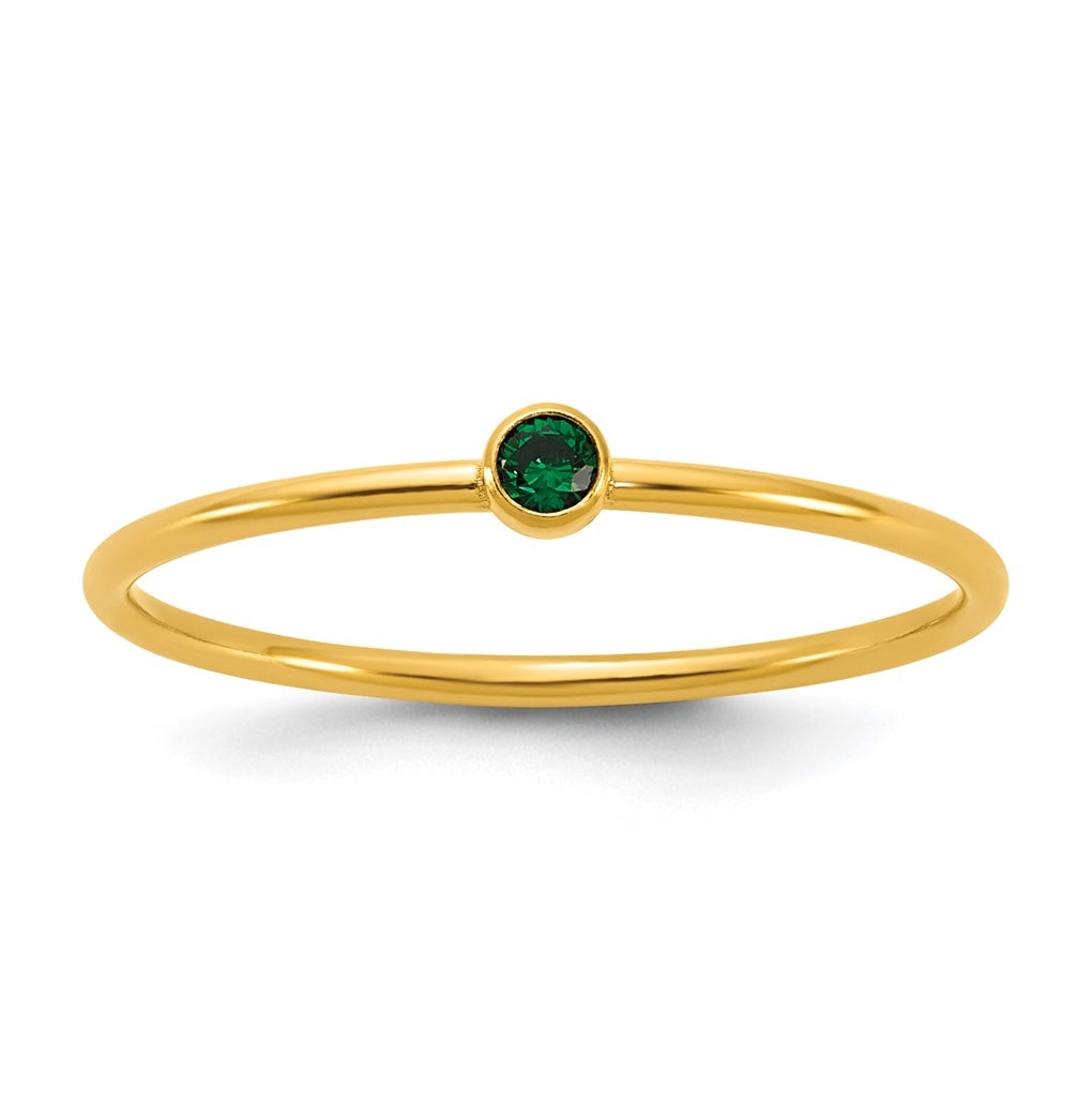 1/20 14K Gold Filled Bezel 1.0mm Stacking Ring