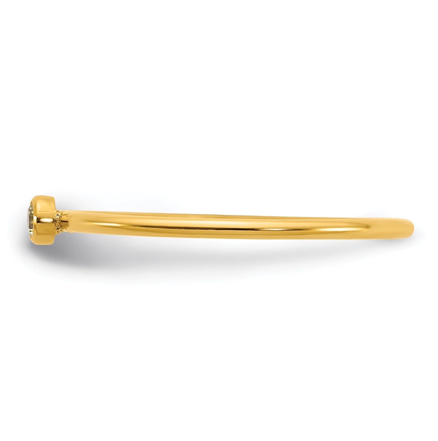 1/20 14K Gold Filled Bezel 1.0mm Stacking Ring