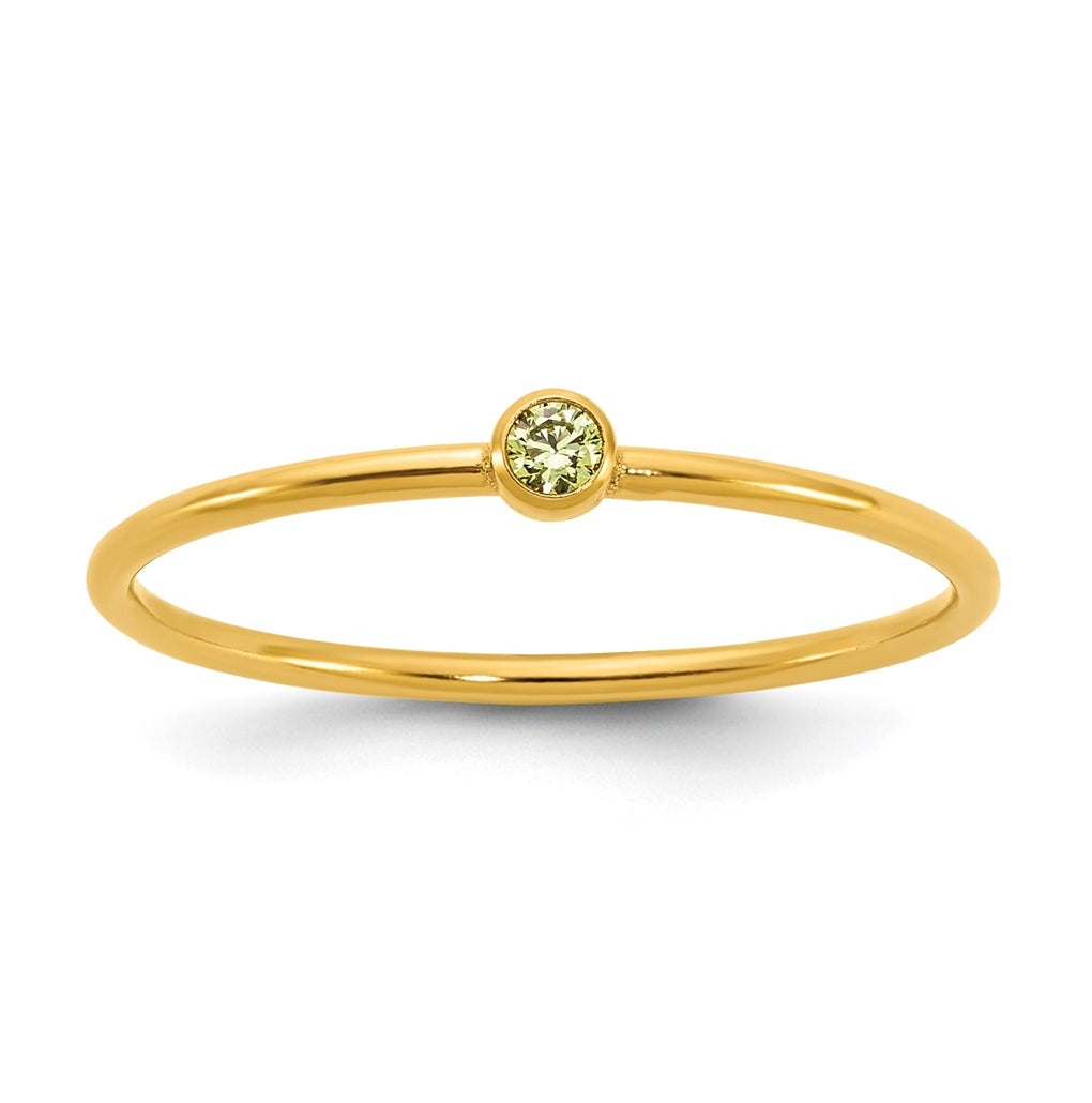 1/20 14K Gold Filled Bezel 1.0mm Stacking Ring