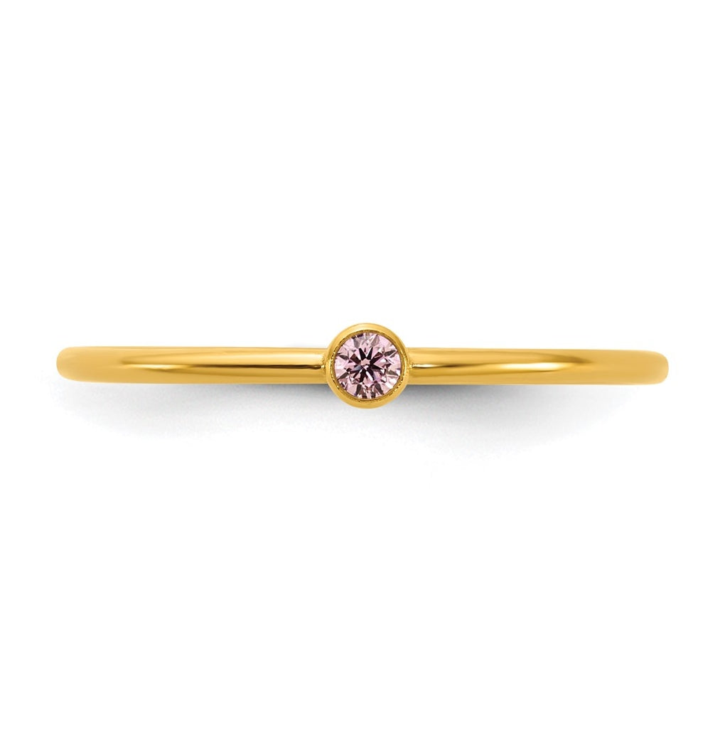 1/20 14K Gold Filled Bezel 1.0mm Stacking Ring