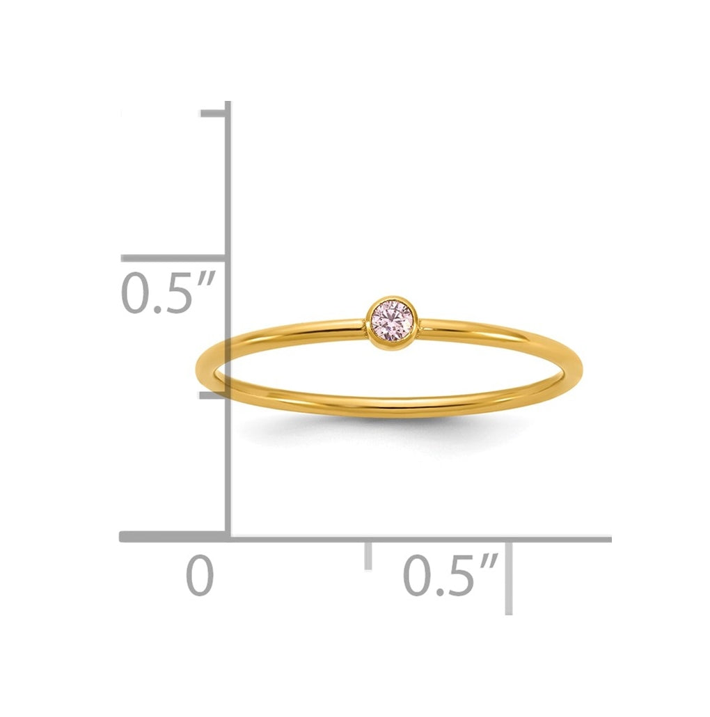 1/20 14K Gold Filled Bezel 1.0mm Stacking Ring