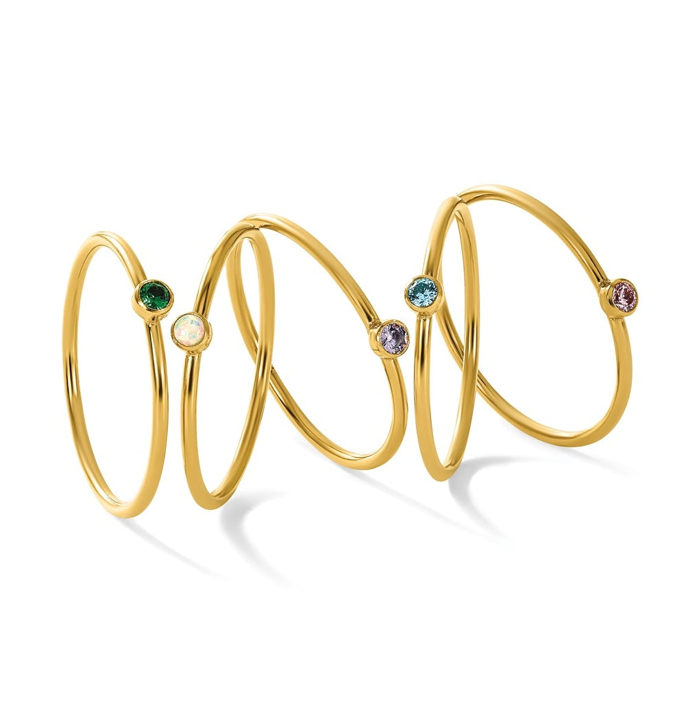1/20 14K Gold Filled Bezel 1.0mm Stacking Ring