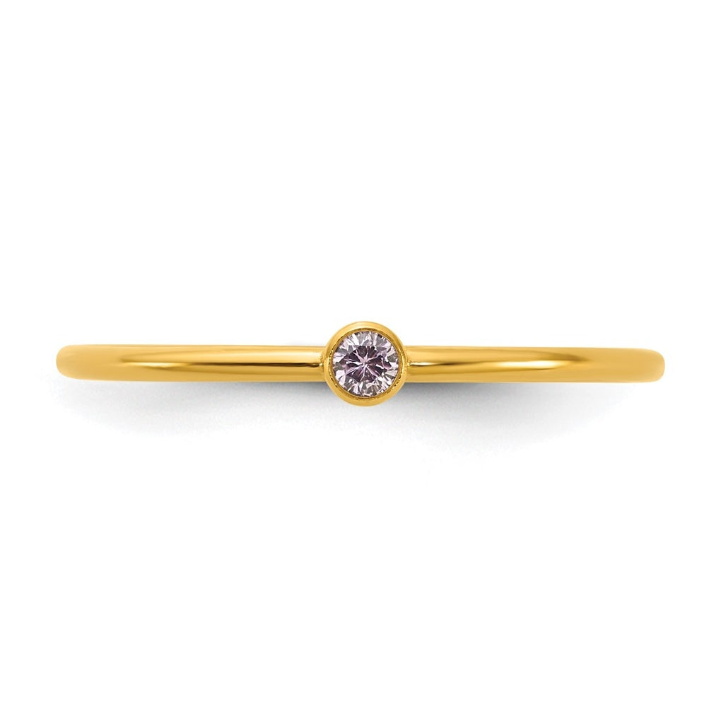 1/20 14K Gold Filled Bezel 1.0mm Stacking Ring