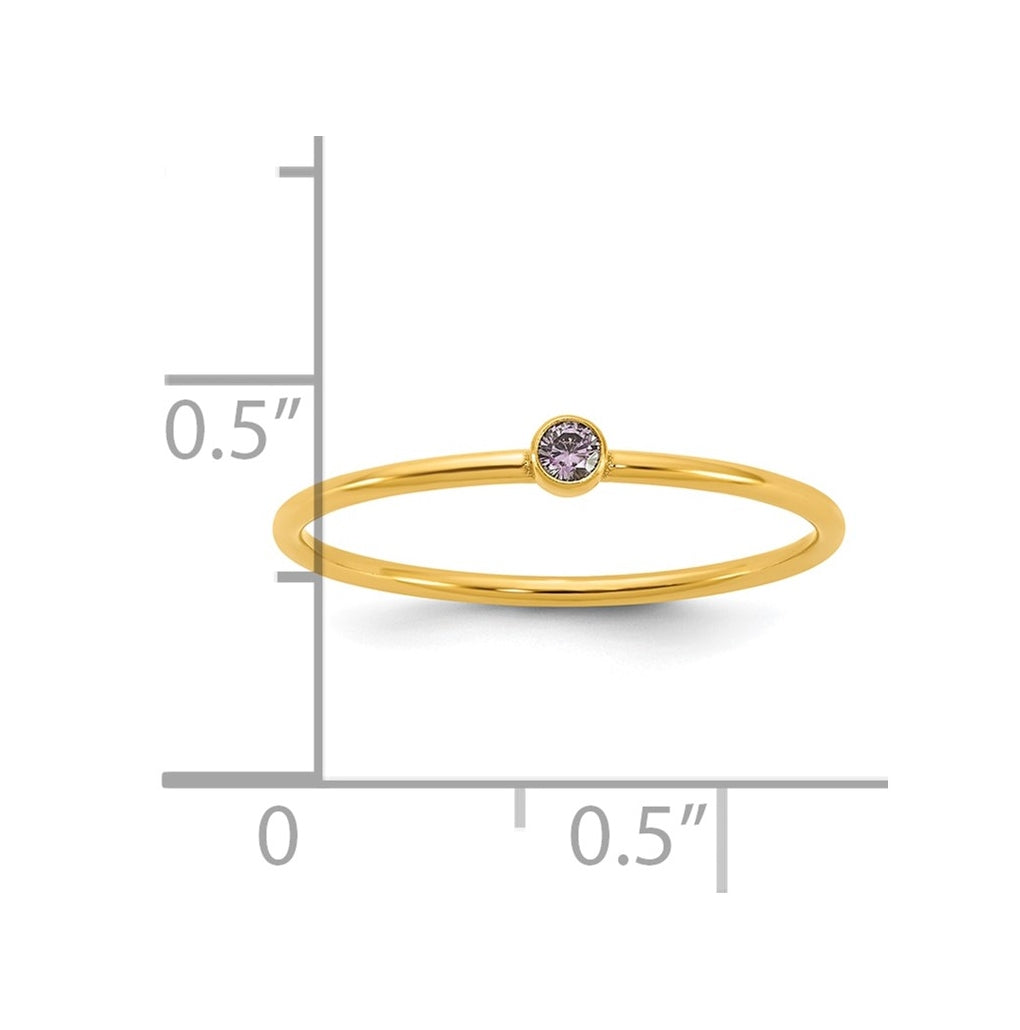 1/20 14K Gold Filled Bezel 1.0mm Stacking Ring
