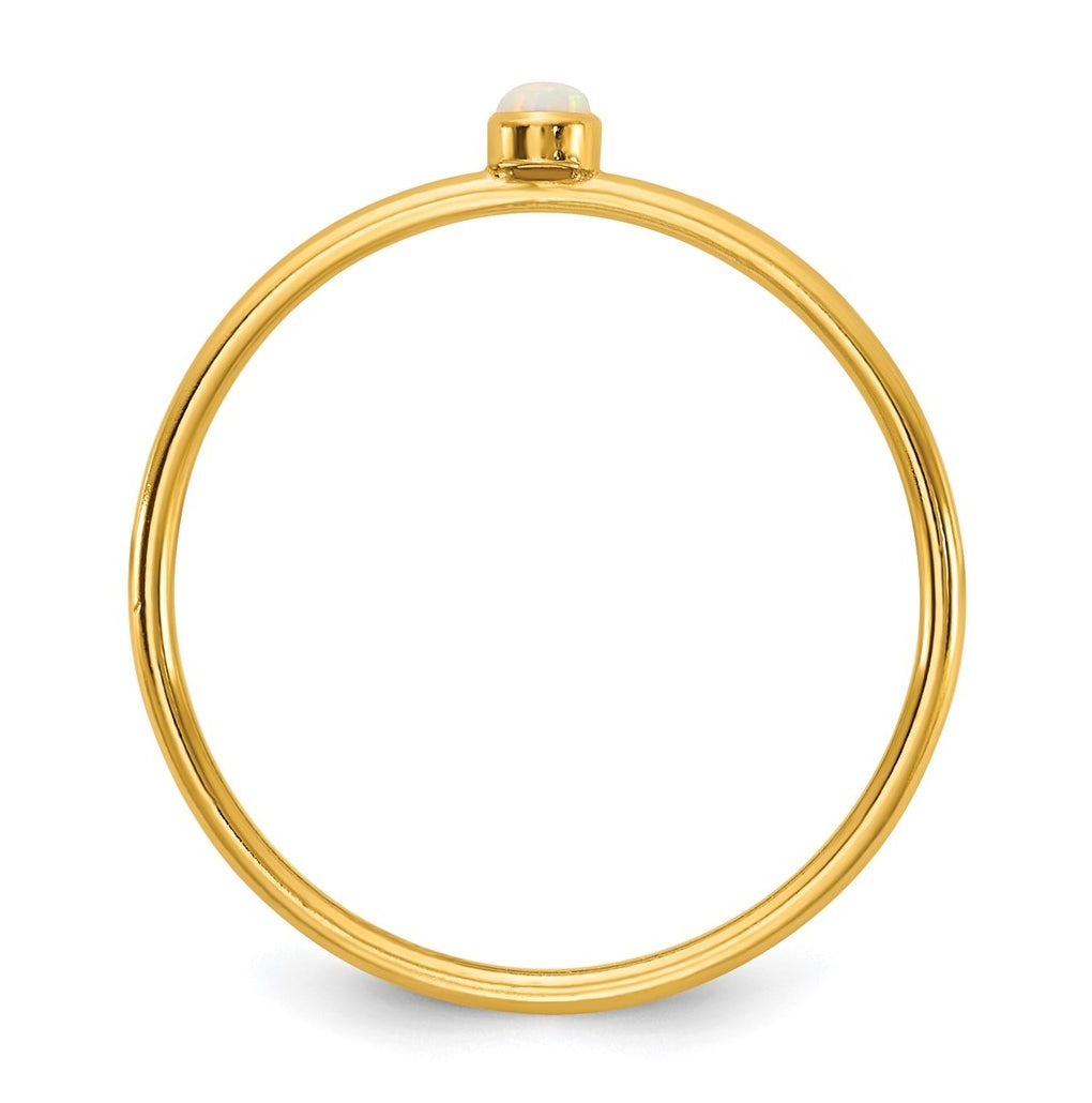 1/20 14K Gold Filled Bezel 1.0mm Stacking Ring