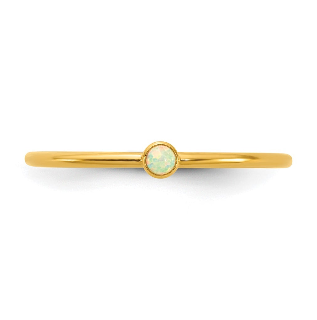 1/20 14K Gold Filled Bezel 1.0mm Stacking Ring