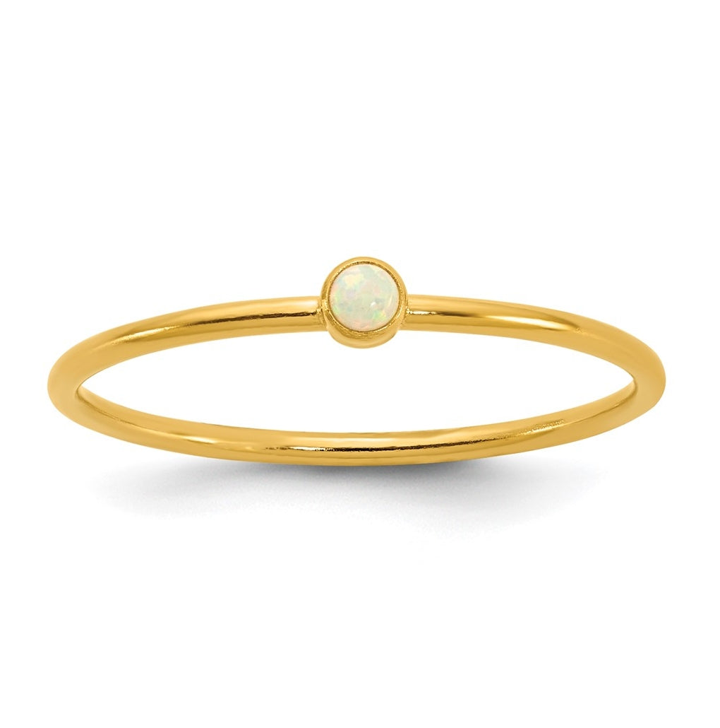 1/20 14K Gold Filled Bezel 1.0mm Stacking Ring