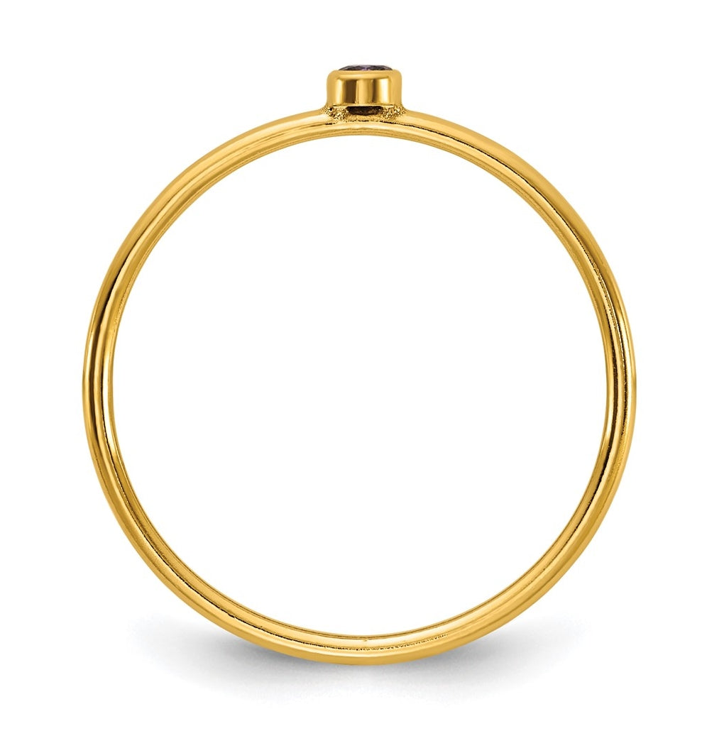 1/20 14K Gold Filled Bezel 1.0mm Stacking Ring