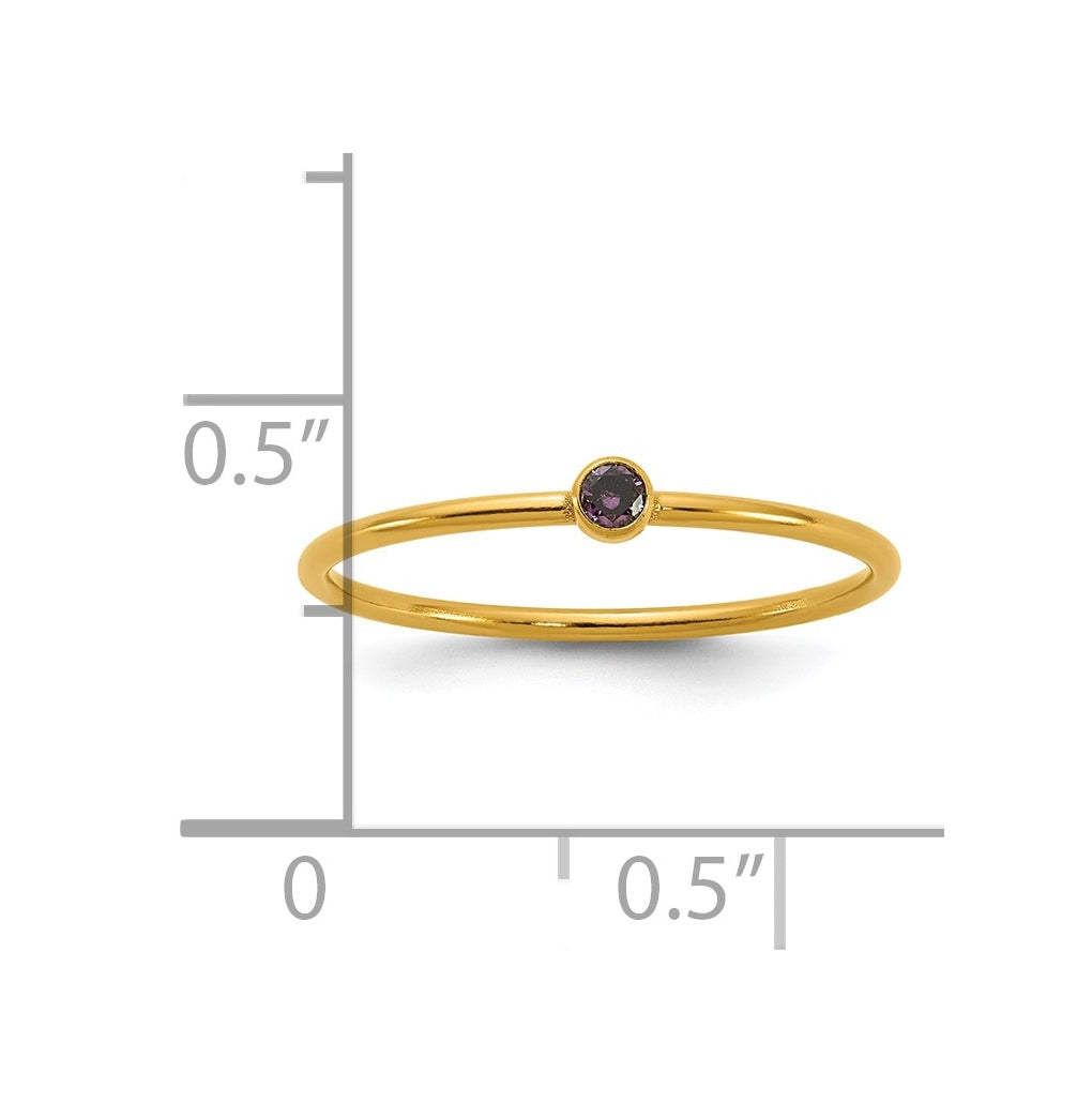 1/20 14K Gold Filled Bezel 1.0mm Stacking Ring