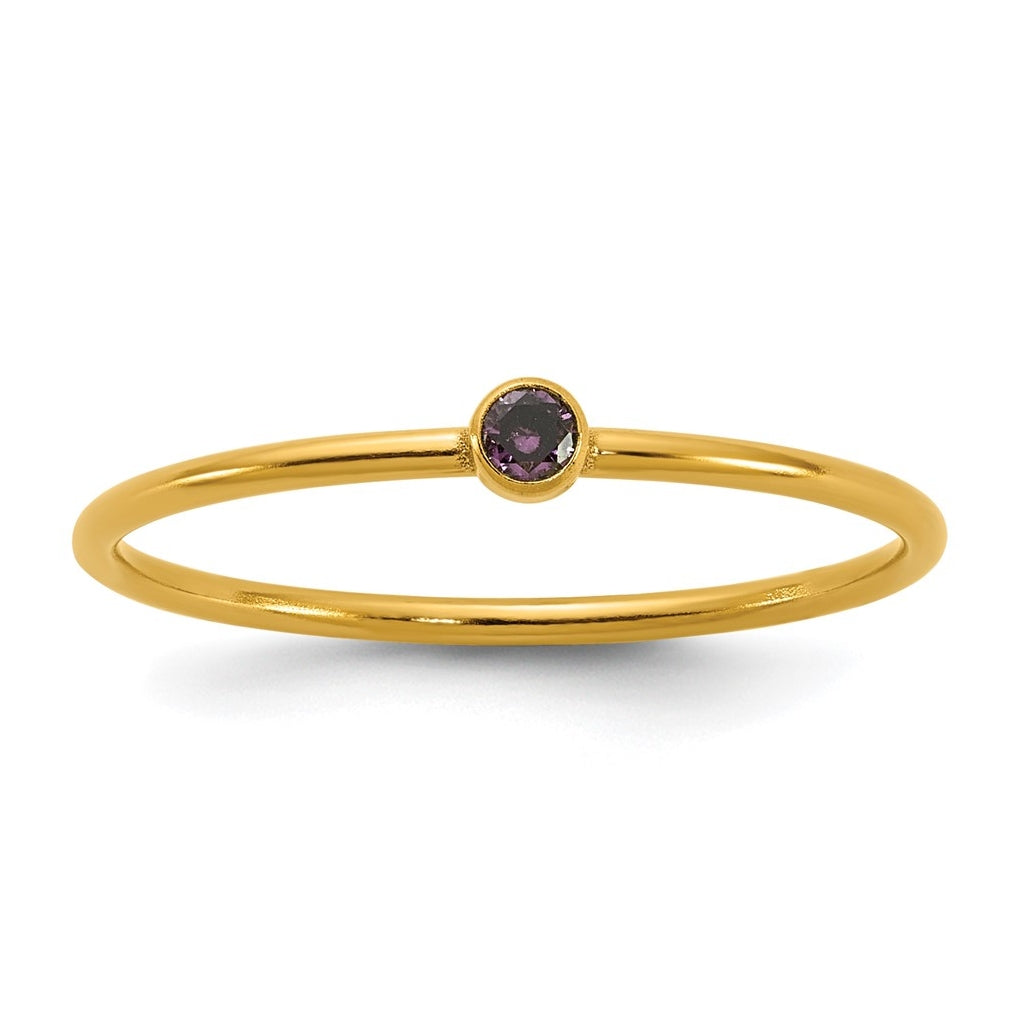 1/20 14K Gold Filled Bezel 1.0mm Stacking Ring