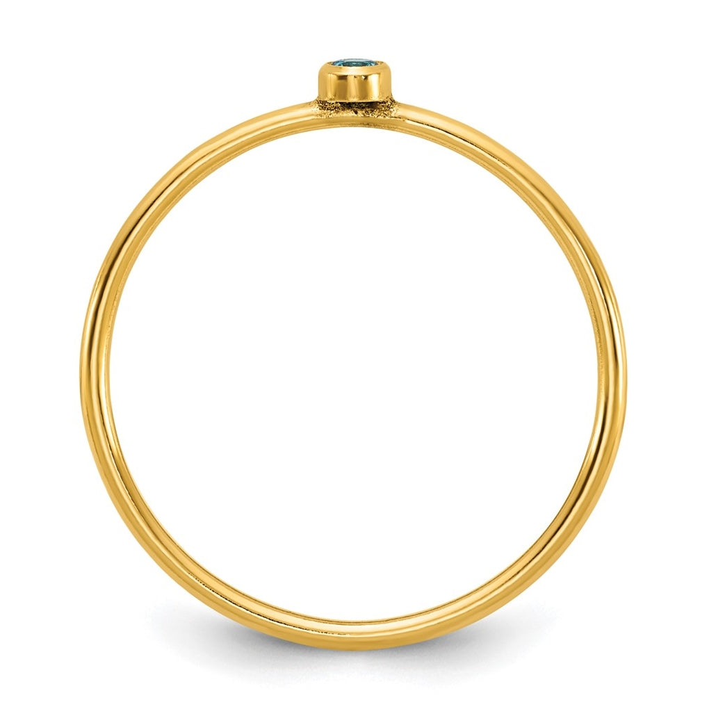 1/20 14K Gold Filled Bezel 1.0mm Stacking Ring