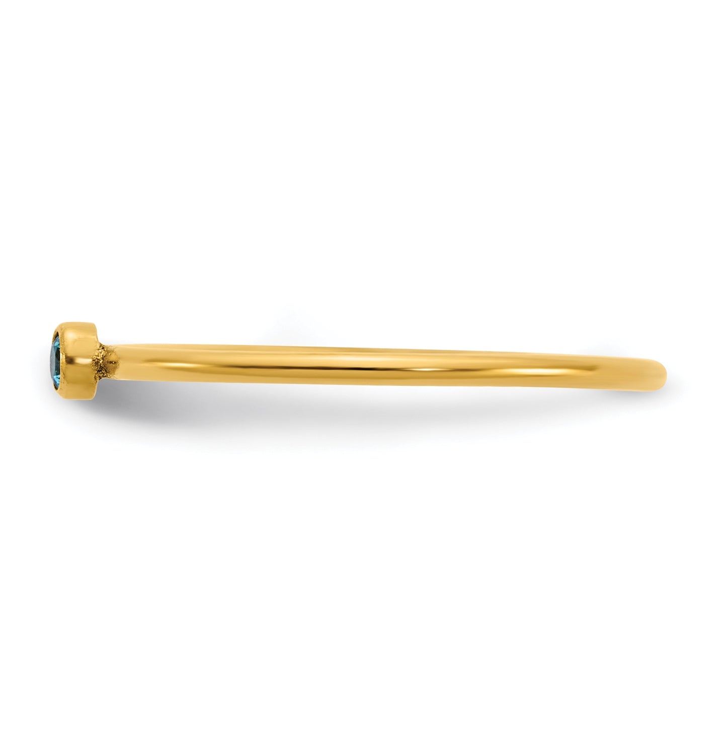 1/20 14K Gold Filled Bezel 1.0mm Stacking Ring