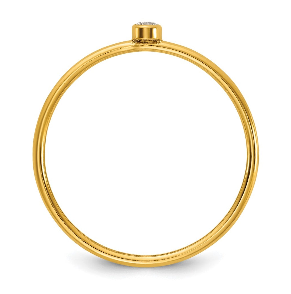 1/20 14K Gold Filled Bezel 1.0mm Stacking Ring